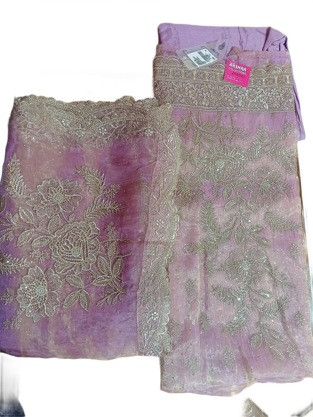 Lilac Bloom Organza Dress Set